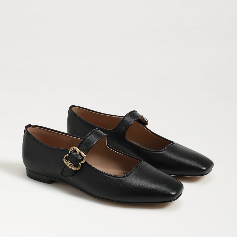 Sam Edelman Black Mary Jane Flats